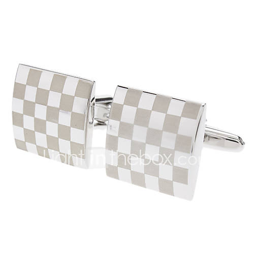 High Brightness Gradient Silver Square Cufflinks