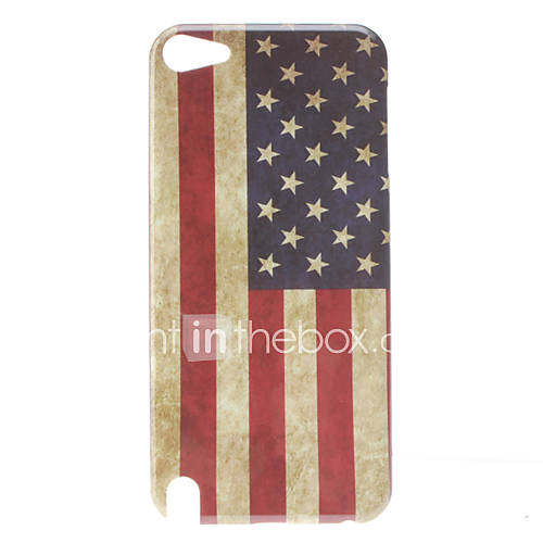 Retro Style US Flag Pattern Hard Case for iPod Touch 5