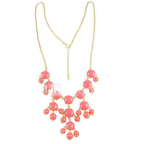 Gorgeous Alloy With Acrylic Womens Necklace(More Colors)