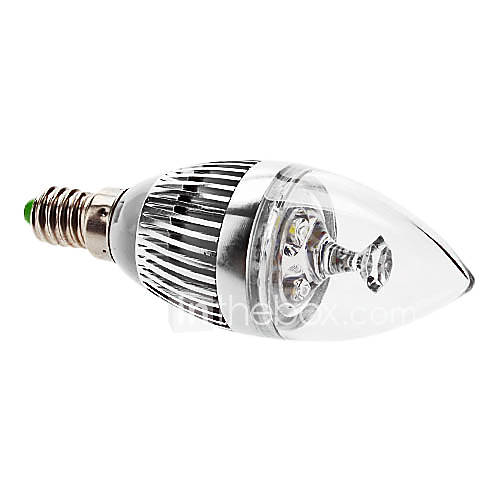 E14 3W 270 300LM 6000 6500K Natural White Light LED Candle Bulb (220 240V)