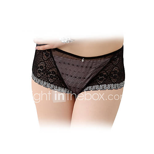 Sexy Chinlon with Lace Waistline Brief(More Colors)