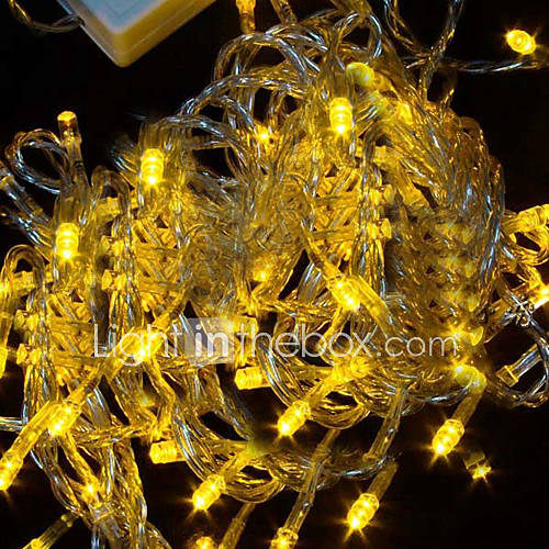 10M Yellow LED String Light with 100 LEDs(Star)