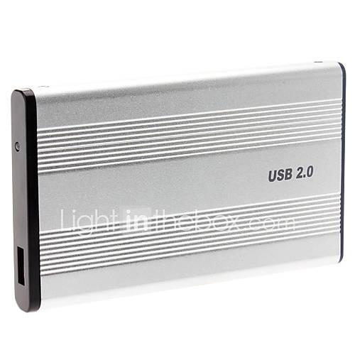 2.5 Alluminum USB 2.0 IDE External Case Enclosure