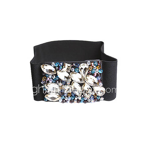 Wonderful Spandex With Crystal Womens Fashion/Party Belt