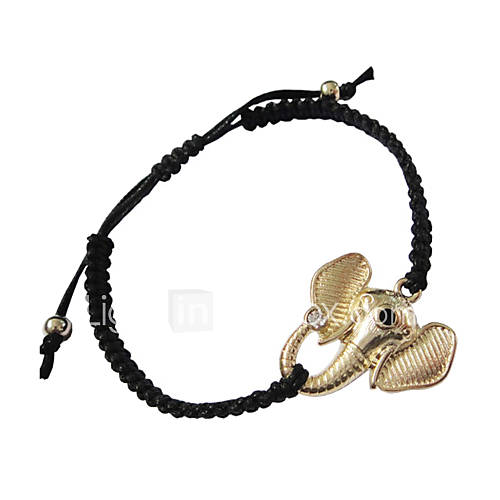 Womens Elephant Knit Bracelet