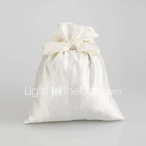 Satin with Crystal and Bowknot Wedding Bridal Purse(More Colors)