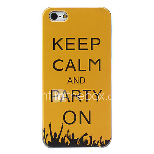 Keep Calm and Party On Pattern Hard Case for iPhone 5/5S