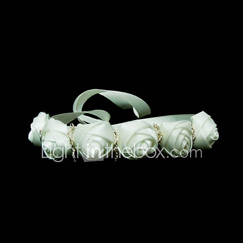 Elegant Satin With Flower Womens Headbands