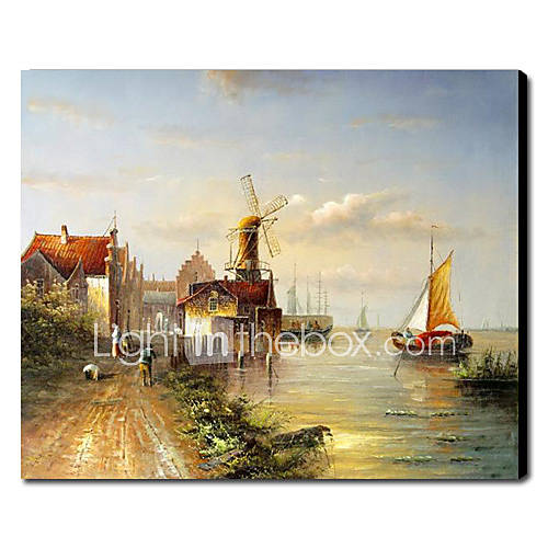 Hand Painted Oil Painting Landscape Venice 1211 LS0169