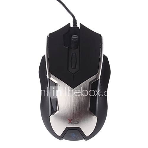 Genius X5 LED Backlit DPI Shift 6D Professional Gaming USB 2.0 Optical Mouse