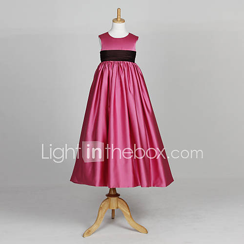 Lovely Sleeveless Satin Wedding/Evening Flower Girl Dress