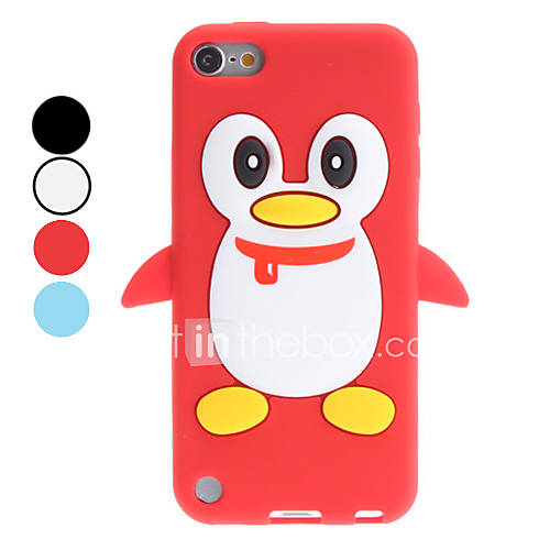 3D Style Cartoon Penguin Pattern Soft Case for iTouch 5 (Assorted Colors)