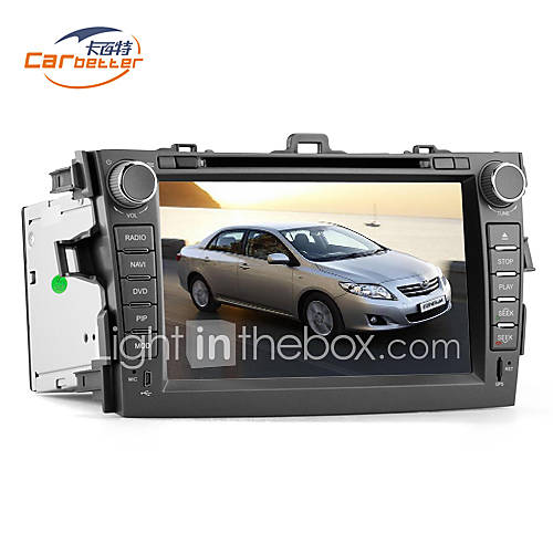 8 inch 2 Din TFT Screen In Dash Car DVD Player For Corolla With Bluetooth,Navigation Ready GPS,iPod Input,RDS,TV