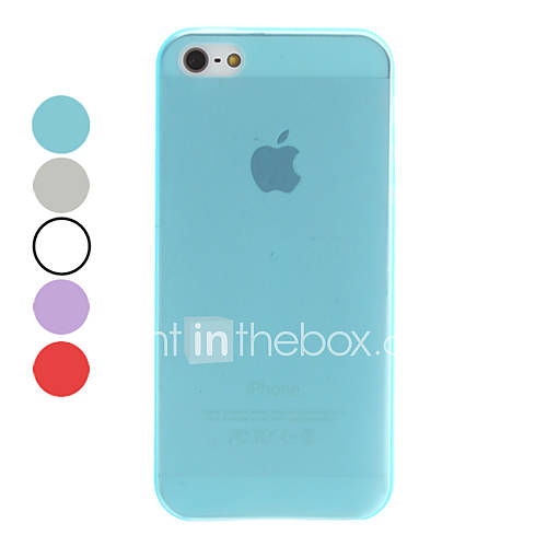 Simple Design Soft Case for iPhone 5 (Assorted Colors)
