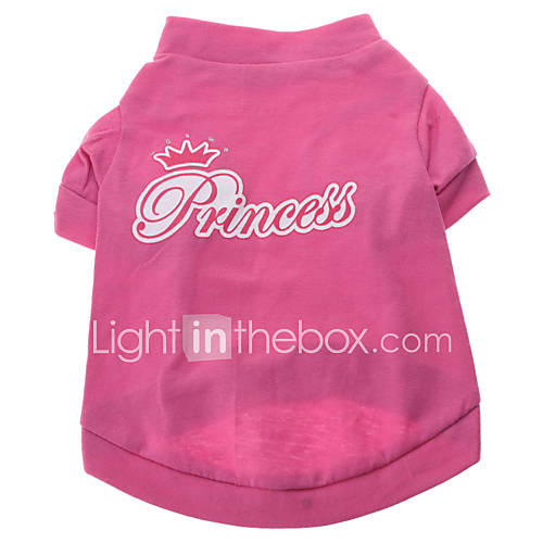 Little Princess Pattern T Shirt for Dogs (XS L)