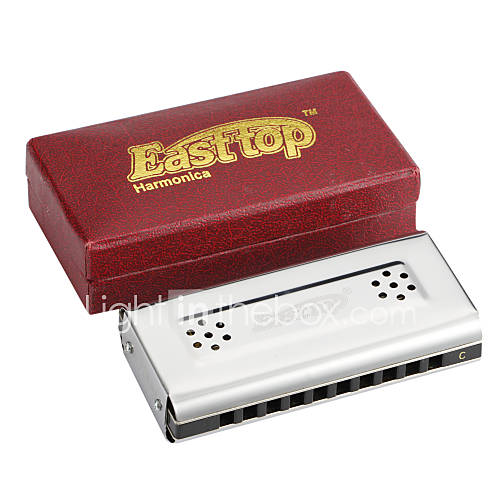 EASSTTOP   (T10 2) Double sided Blues Harp (CG Keys)