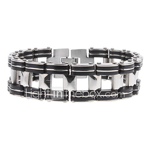 Bike Chain Style Stainless Steel Bracelet