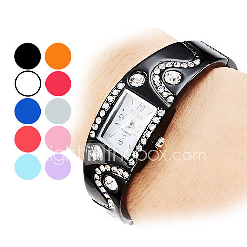 Womens Bracelet Style Alloy Analog Quartz Watch (Assorted Colors)