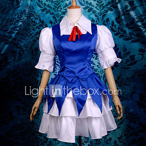 Cosplay Costume Inspired by Touhou Project The Embodiment of Scarlet Devil Cirno Deluxe Satin