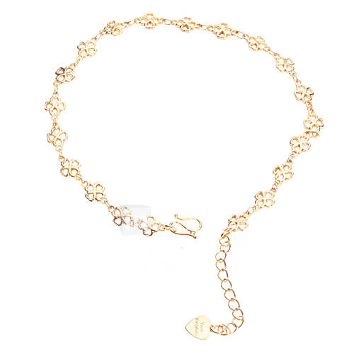 Four leaf Clover Gold plated Anklet