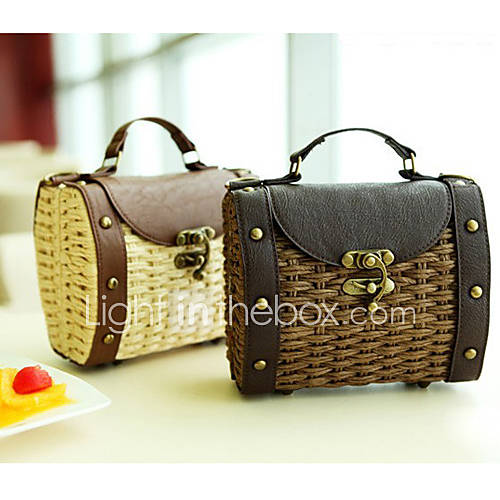 Womens Baroque Vintage Woven Satchel