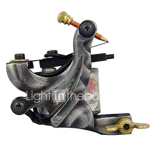 Damascus steel Liner and Shader Tattoo Machine Gun