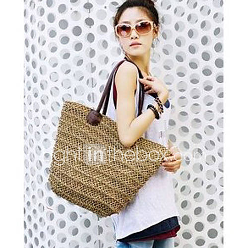 Womens Fashion Woven Satchel