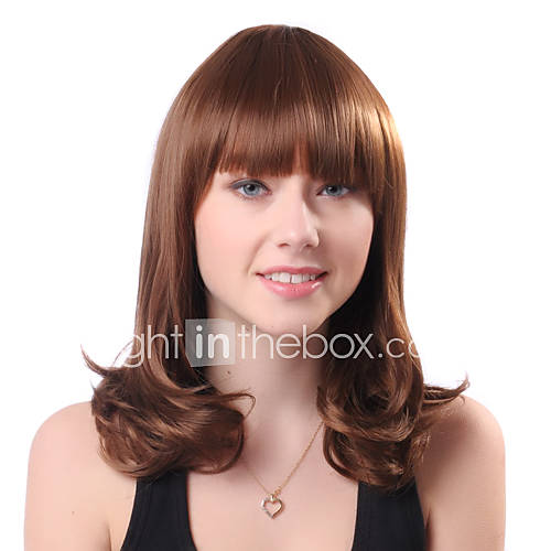 Capless Long Brown Hot Sale Curly High Quality Synthetic Japanese Kanekalon Wigs