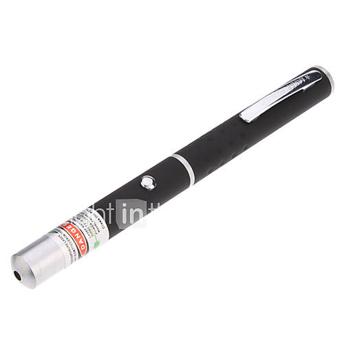 Pen Shaped 1mW 532nm Green Laser Pointer Set (2xAAA)