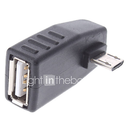 USB Female to Micro USB Male OTG Adapter for Samsung Cellphones and Others