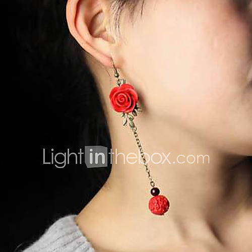 Womens Bohemian Beads Long Earrings