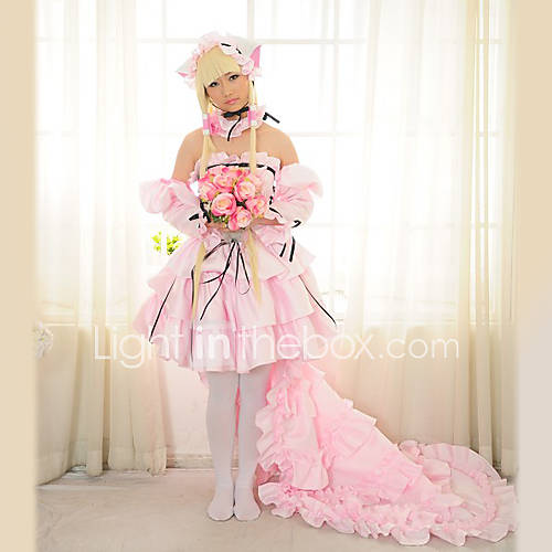 Pink Lolita Cosplay Costume Inspired by Chobits Chii