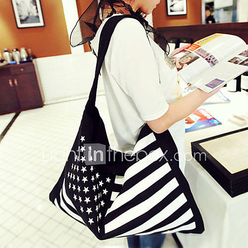 Womens Trendy Casual USA Flag Tote