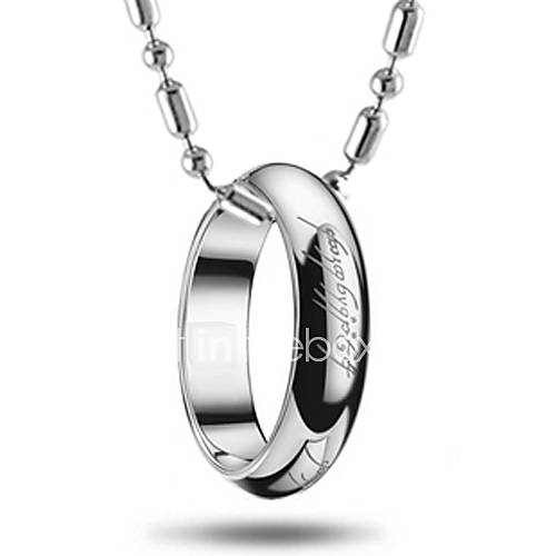 Mens Vintage Titanium Necklace(Free Chain)