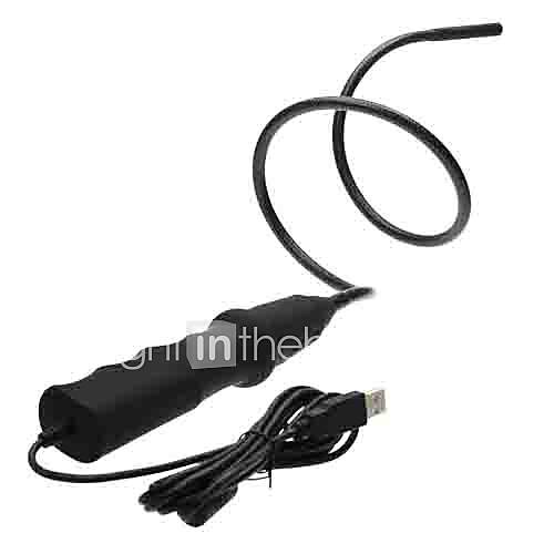 Video Inspection Borescope Endoscope 770mm Flexible Tube with 10mm Waterproof Camera Head