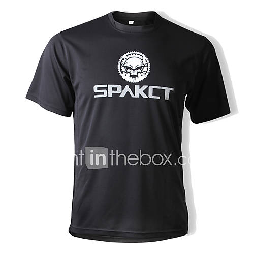 SPAKCT 100% Polyester Breathable Riding Cultural T shirt(Black)