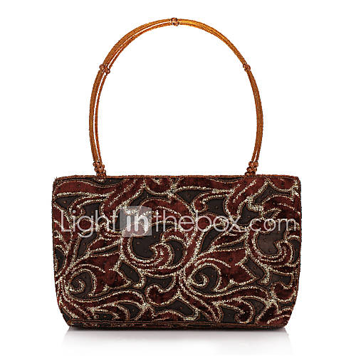 Elegant Polyester with Beadings Evening Handbag/Top Handle Bag(More Colors)