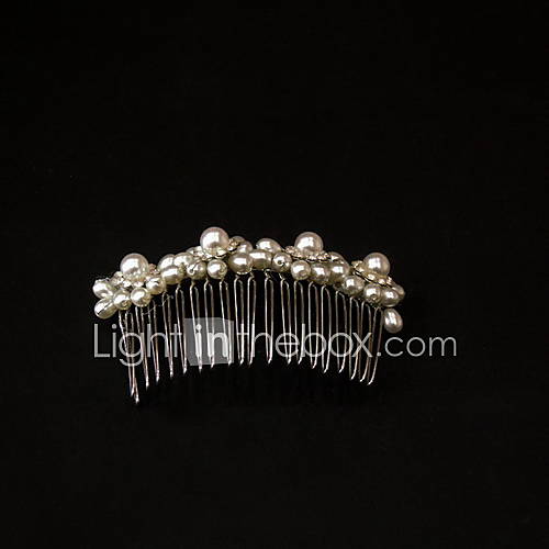 Gorgeous Alloy With Pearl Womens Hair Combs