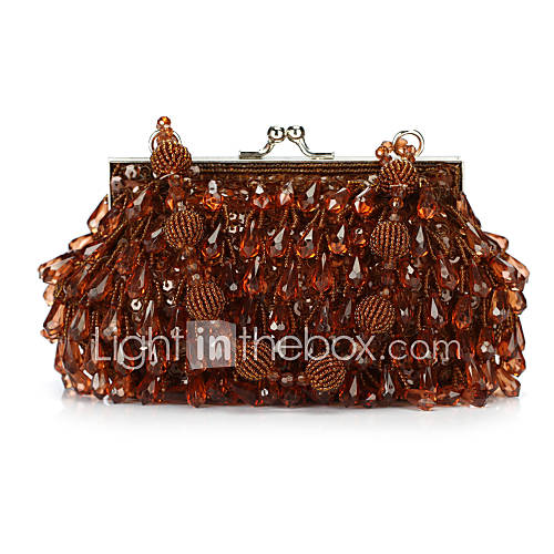 Unique Acrylic with Drops Evening Handbag/Clutches(More Colors)