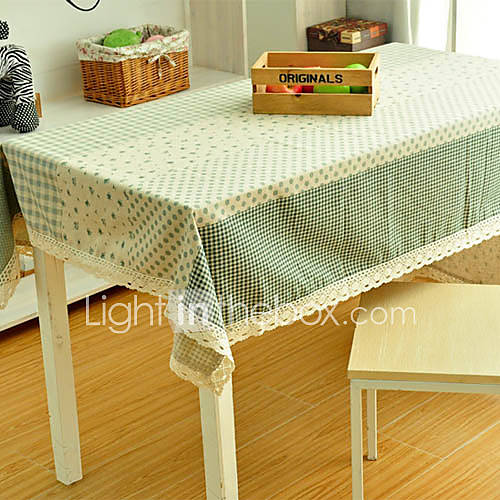 Green Patchwork Style Table Cloth