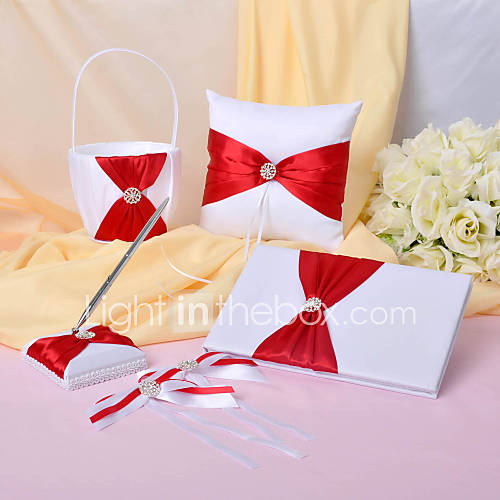 Pure Elegance Wedding Collection Set With Double Bowknots (4 Pieces)