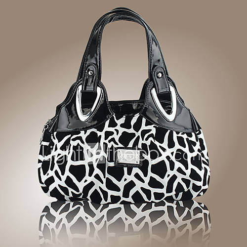 Womens Flocking Style Stone Print Handbag(31cm10cm20cm)