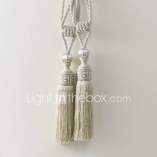 Classic Rayon Beige Tassel (One Pair)