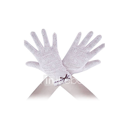 Lace/Cotton Fingertips Wrist Length Party/ Fashion Gloves(More Colors)