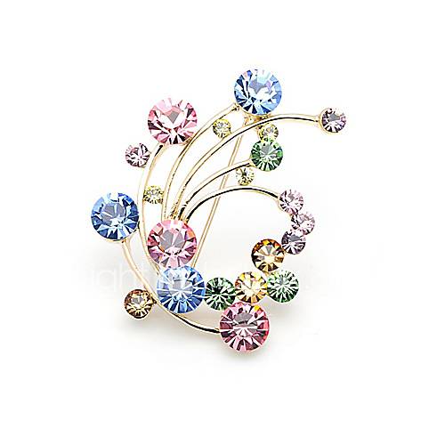 Nice Alloy With Crystal Brooch (More Colors)