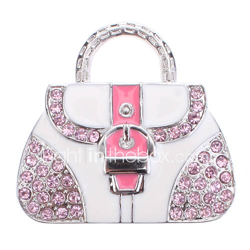 Handbag Shaped Metal Material USB Stick 4G(Pink)