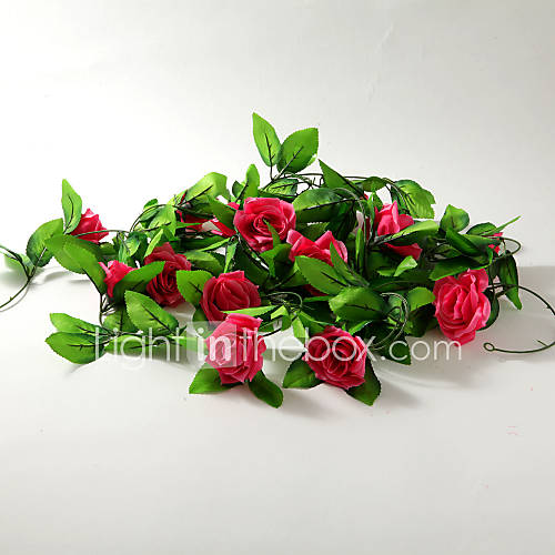 2m (6.5ft)Fuchsia Rose Vine Decoration