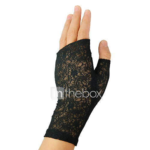 Lace Fingerless Wrist Length Party/ Fashion Gloves(More Colors)