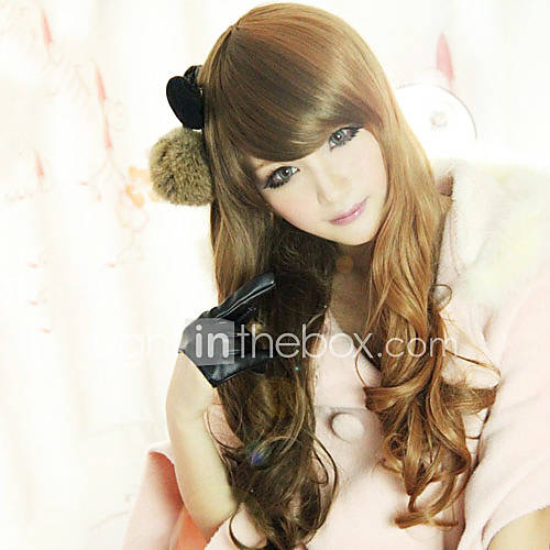 Lolita Wig Inspired by Sweet Beauty Qreen Zipper Mixed Brown 60cm Casual