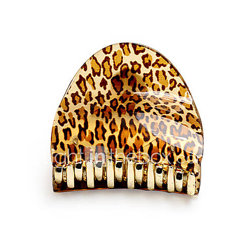 Elegant Acrylic With Animal Print Womens Barrette